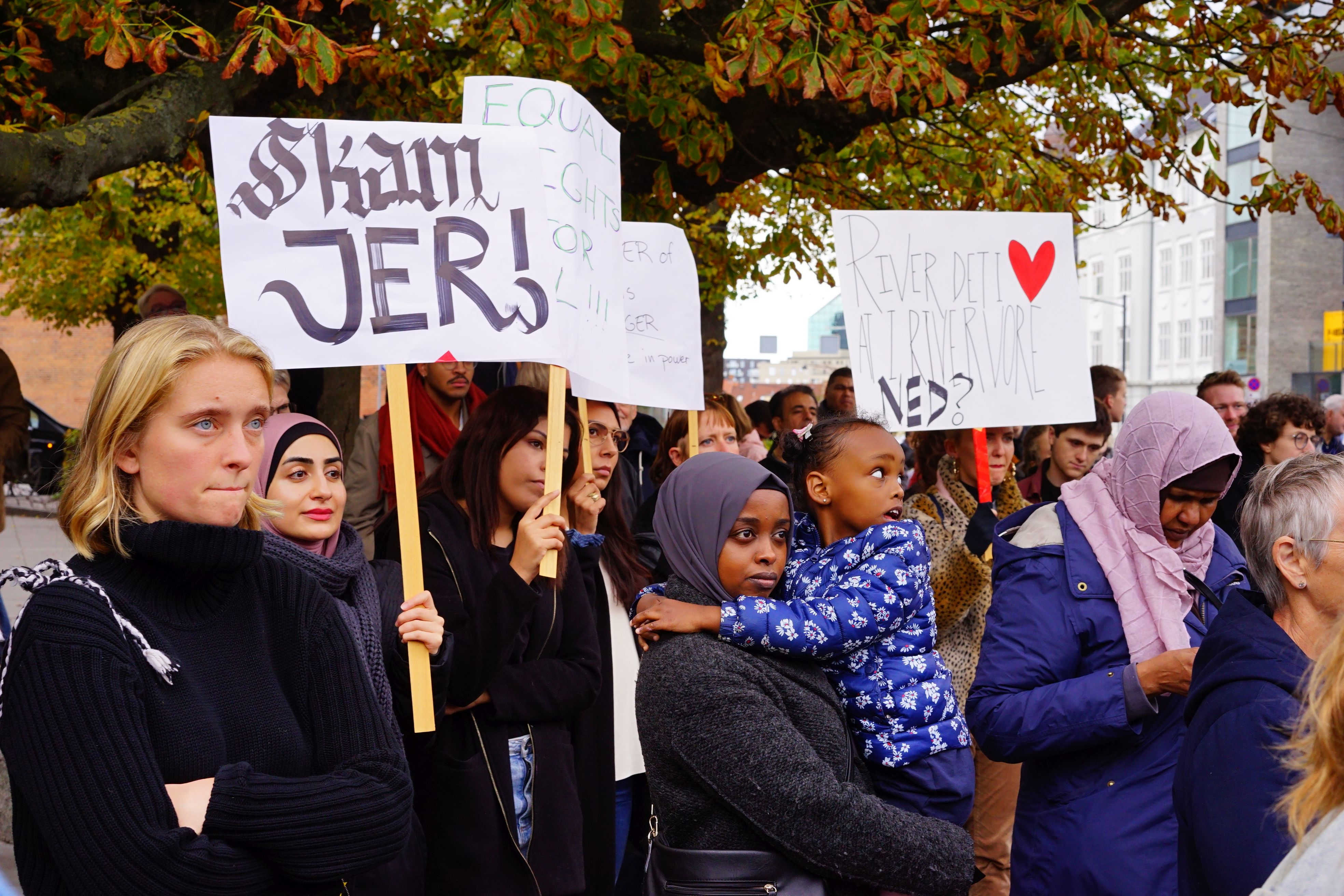 Demo in Aarhus gegen die Ghettopolitik