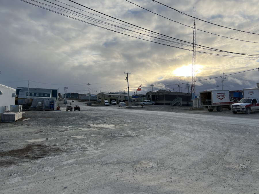 Eine Straße in Igloolik/ Nunavut